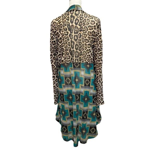 Crazy Train Cardigan Size Small Sheer Animal Print Southwestern​ - Picture 2 of 13